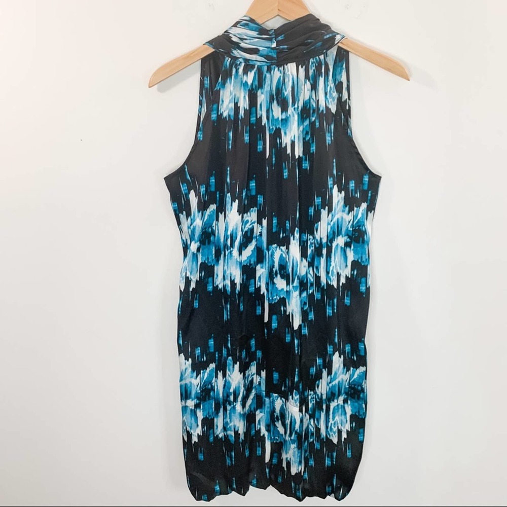 Derek Lam Faux Wrap Halter Bubble Hem Dress Medium - Picture 2 of 10